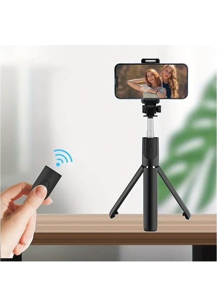 GA66 3in1 Bluetooth Selfie Çubuğu Canlı Yayın Standı Telefon Tutucu Katlanabilir Genişletilebilir Deklanşörlü Monopod fiyatları