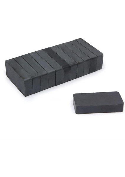 40X20X10 mm Y35 Ferrit (Seramik) Mıknatıs - 5 Adet Set