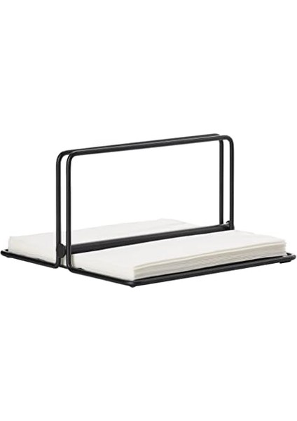 Metal Tek Peçete Tutucu 22,5 x 22,5 x 11,3 Cm, Siyah modelleri