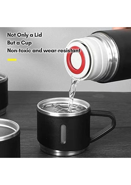 Çift Katmanlı Paslanmaz Çelik Vakum Yalıtımlı Su Şişesi Kahve Kupa Termal Şişe 12H ve Soğuk Tutar Sızdırmaz Ev Ofis Açık Seyahat Için Uygun fiyatları