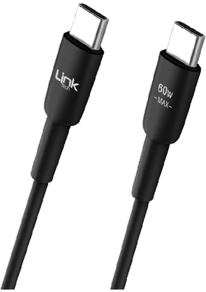 K604 Safe Type-C - Type-C 60W Hızlı Şarj Kablosu 1mt Siyah modelleri