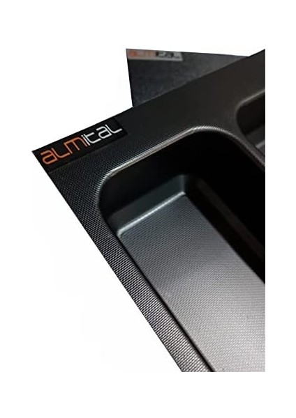 86X49 Cm. 6 Bölmeli Gri Çekmece Içi Düzenleyici Kepçelik (80 * 40 Cm&apos;e Kadar Kesilir) Maket Bıçağı Hediye modelleri