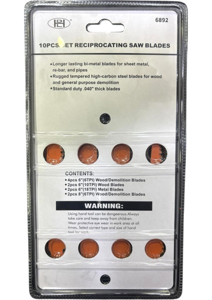 Tilki Kuyruğu Testere Bıçak Seti 10 Parça fırsatları