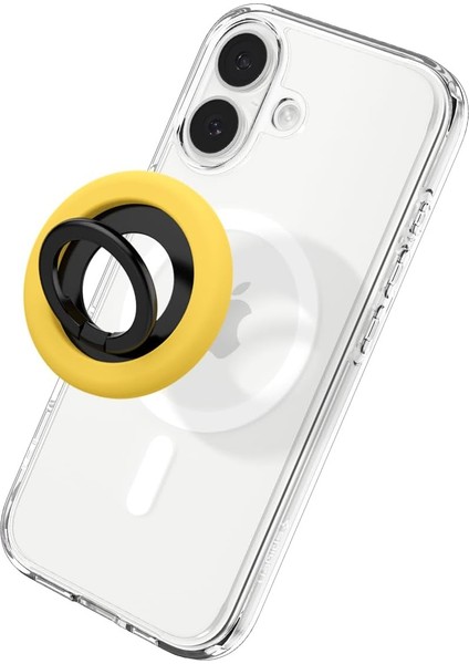 Nanopop Magfit Için Manyetik Telefon Tutucu & Stand Magsafe Özellikli Ring Mango Yellow - AMP09027