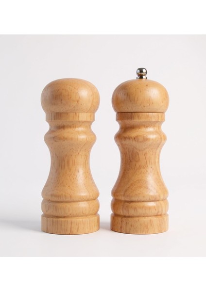 Doğal Ahşap Tuz ve Karabiber Değirmeni Seti | Plastiksiz Full Metal Öğütme Mekanizması | Sağlıklı ve Sağlam Baharat Öğütücü fiyatları