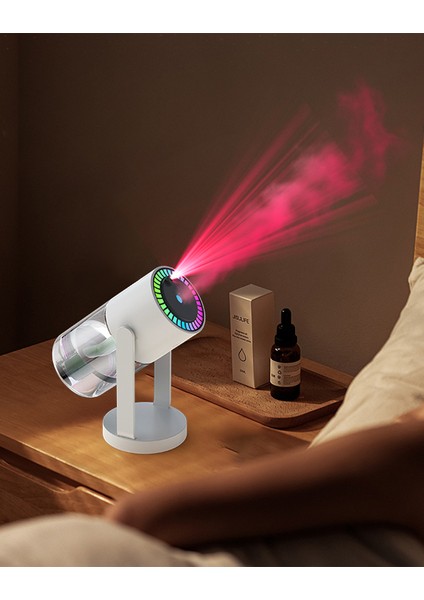 Mini Taşınabilir Lazer & Rgb Yıldız Işıklı Ultrasonik Hava Nemlendirici Araç / Ev Kullanımı, 280 ml fırsatları
