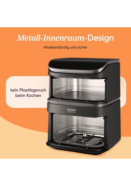 Cosorı Turbo Tower Pro 10.8l Çift Hazneli Seramik Airfryer – Dualblaze Teknolojisi,2 Yemek Aynı Anda! fiyatları