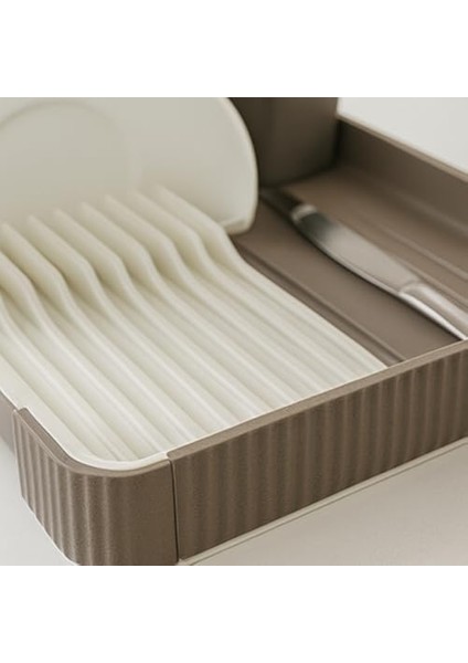 Tezgah Üstü Tabaklık ve Bardaklık Kurutmalık – Çatal Kaşıklık Bölmeli, Su Tahliyeli, Geniş Kapasiteli Plastik Bulaşıklık Organizer fiyatları