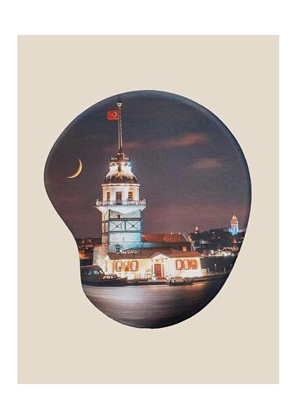 Türkiye Serisi - Kız Kulesi Gece Baskılı Bilek Destekli Mouse Pad modelleri