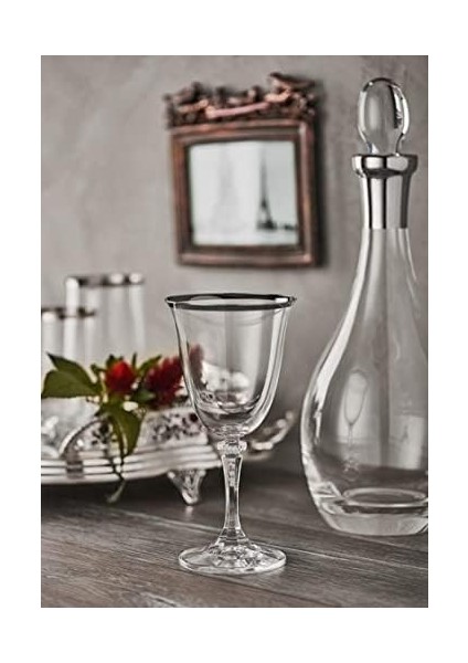 Ars 1115 6 Prc. Kırmızı Sarap Kadehı Dalıa Platın