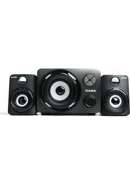 Dark SP-214 11W Rms 7 Farklı Renk Titreşimli LED 2+1 Multimedia Speaker Hoparlör (DK-AC-SP214) modelleri