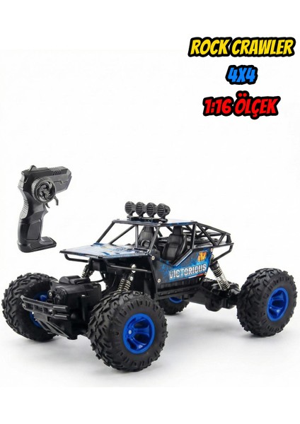 1:16 Yüksek Model Rock Crawler 4x4 2.4 Ghz Uzaktan Kumandalı Off Road Araba