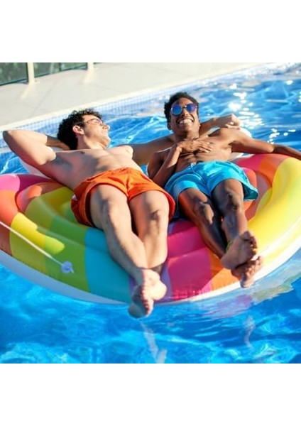 Dreams Şişirilebilir Ada 2 Kişilik, 164 Cm, Gökkuşağı Tasarımı modelleri