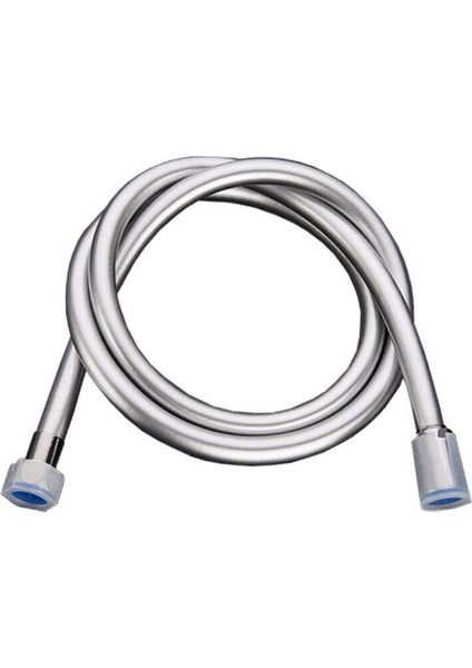 Pvc Duş Hortumu Su Isıtıcı Başlık Duş Başlığı Duş Hortumu Sarma Yüksek Dayanıklı Ev Su 1,5 M (Evrensel Bakır Çekirdek) (Gümüş)