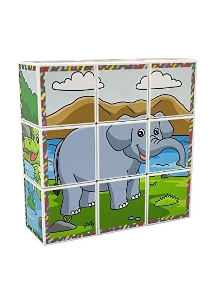 Hayvanları 3D Manyetik Puzzle (9 Mıknatıslı Küp 6 Yapboz) fiyatları