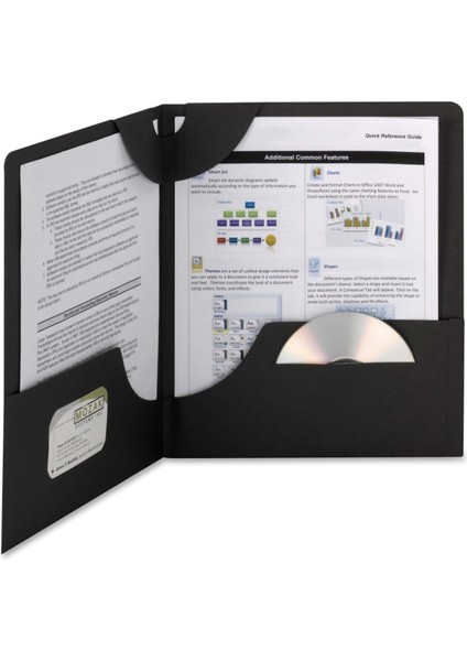 Lockit® Iki Cepli Ağır Klasör, Mektup Boyutu, Siyah, Kutu Başına 25 (87981)