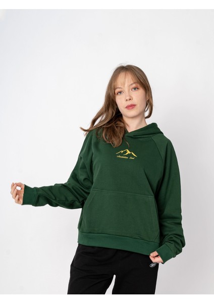 Unisex Oversize Kapüşonlu Baskılı Anatolian Soul Sweatshirt