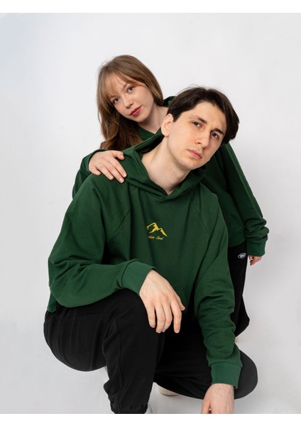 Unisex Oversize Kapüşonlu Baskılı Anatolian Soul Sweatshirt