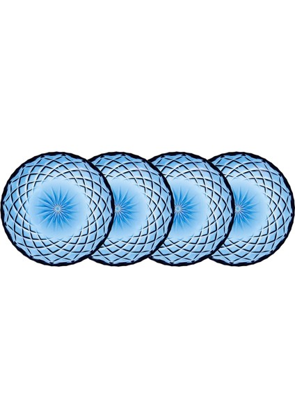 Glas Sorrento Tabak 4 Adet Çap:16 cm Mavi fiyatları