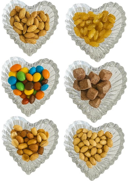 Mta -Tech 6’lı Kalp Şeklinde Cam Çerezlik – Şeffaf Dekoratif Cam Tabaklar, Kahvaltı, Meze, Tatlı, Çerez ve Lokum Sunum Tabağı, Misafirlik ve Özel Gün Sofraları Için Şık Cam Sunum Tabakları fiyatları