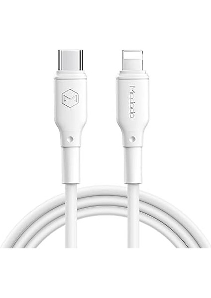 Mcdodo 18W Pd Flexible Type-C To Lightning Data-Şarj Kablosu 1.2, Beyaz fiyatları