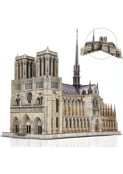 Cubicfun Notre Dame De Paris 3D Puzzle 293 Parça modelleri