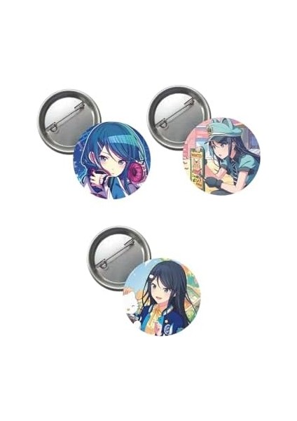 Ms Major Selection Hatsune Miku Pjsekai Sekai Colorful Buton Rozet 3 Adet 37MM Hoshino Ichika