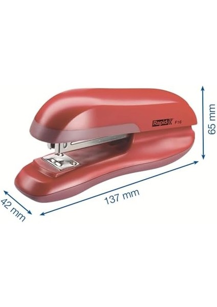 Zımba F16, 20 Sayfa Kapasiteli, Tatlı Kırmızı, 23810503 fiyatları