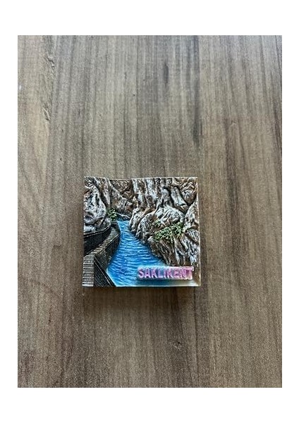 Pharus Patara Saklıkent Manzaralı Dekoratif Mıknatıs, El Yapımı, Dağ ve Deniz Temalı, Turistik Hediyelik Eşya