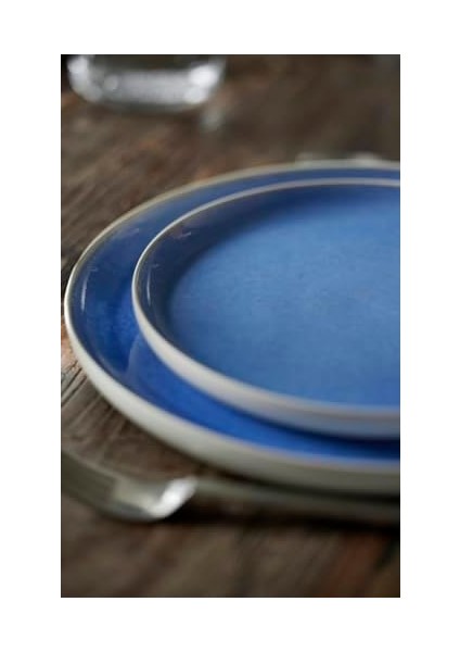 Studio Round Yemek Tabağı Dia 21 cm Mat Beyaz/parlak Nehir