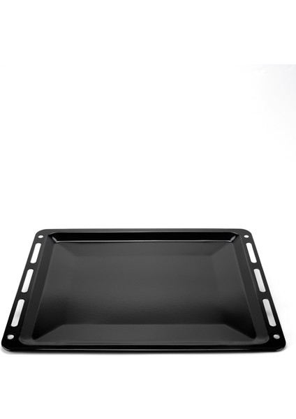 Ankastre Emaye Fırın Tepsisi 45,5X36,0X2CM Bosch Siemens Beko Arçelik Vestel Profilo Uyumlu Siyah Renk