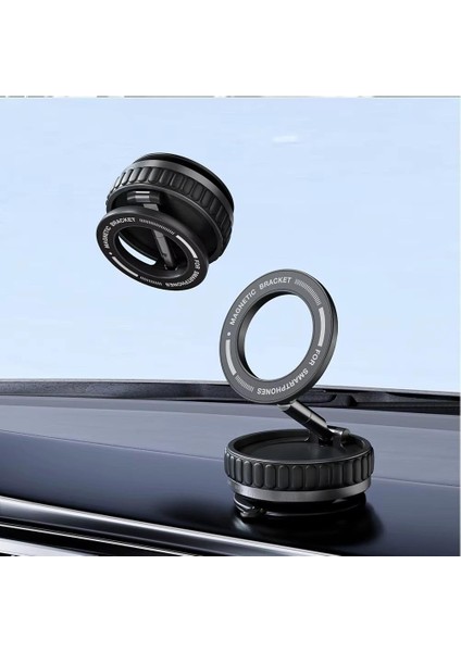 GA40 Mag-Safe Ultra Sağlam Vakumlu Mini Araç Telefon Tutucu Ev Spor Salonu Ayna