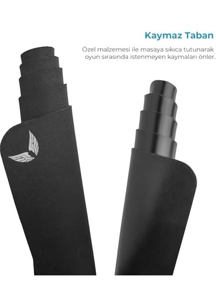 Basic Edition - 22X18 Ofis ve Gaming Mouse Pad, Kaymaz Taban, Geniş ve Dayanıklı Oyuncu Mousepad, Hassas Kontrol ve Hızlı Tepki Için Pürüzsüz Yüzey Fare Altlığı, Siyah Small - S modelleri