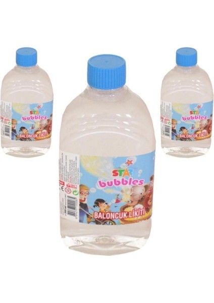 Star Bubbles Köpük 3 Adet Baloncuk Likiti Yedek Baloncuk Solüsyon 500 ml fiyatları