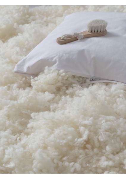 %100 Merinos Boncuk Kuzu Yünü Dolgulu & Pamuk Kumaş Yastık 50 x 70 cm Ebat , 1000 Gram indirimleri