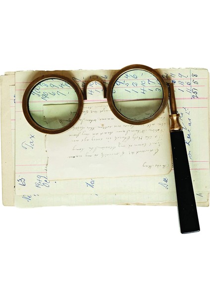 Co-Op Pirinç Çerçeveli Dekoratif Gözlük Büyüteç, Siyah