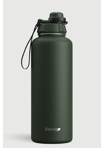 1 Hand Leak-Proof Sızdırmaz Çelik Termos 1500 ml Green ST-252 fiyatları