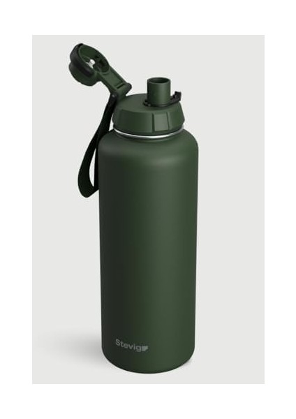 1 Hand Leak-Proof Sızdırmaz Çelik Termos 1500 ml Green ST-252 modelleri