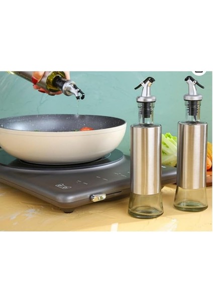 Sızdırmaz Yağdanlık 350 ml | Itmeli Tip Başlıklı, Çelik ve Borosilikat Cam, Sızdırmaz Kapaklı Yağ Şişesi | Şık ve Dayanıklı Mutfak Gereci fiyatları