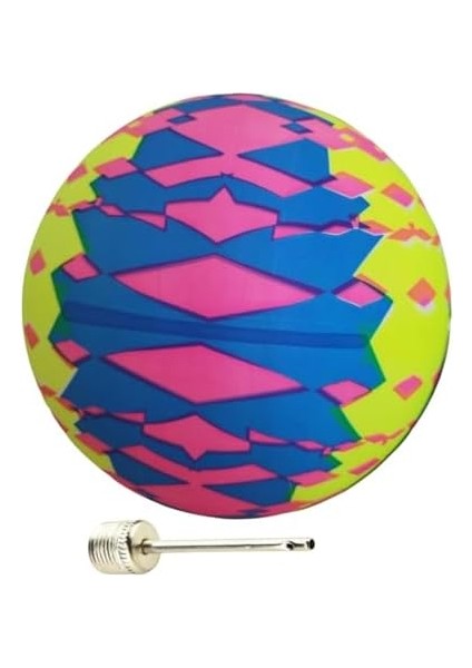 Mta -Tech Eğlenceli Top, Çocuk Topu – Dayanıklı Renkli Şişme Top, Bahçe Plaj Sahil Eğlence Oyuncağı, 1 Adet Şişirme Iğnesi Hediyeli