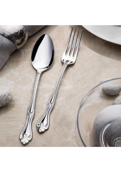 Lalezar Sade 30 Parça Çatal Kaşık Takımı Bıçak Dahil Değildir
