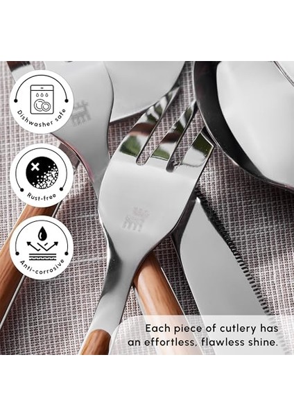 Melia 24 Parça 6 Kişilik Çatal Kaşık Bıçak Takımı modelleri