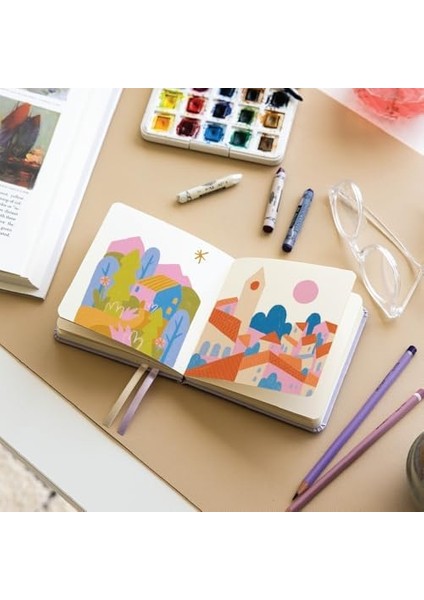 12X12 cm Sert Kapak 80 Yaprak 140 Gr. Eskiz Defteri - Book - Bordo modelleri