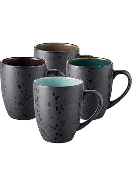 Bitz Seramik Iki Renkli Bardak 0,3 L 4 Adet.