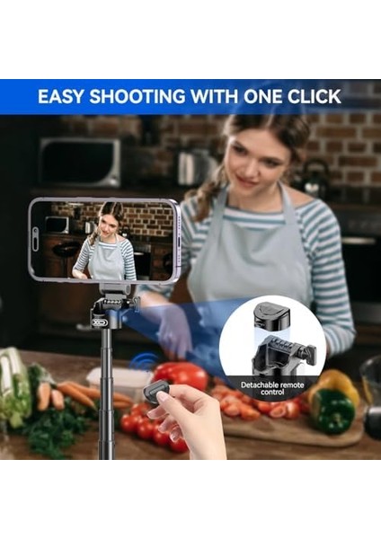 Xo Magsafe ile Uyumlu Bluetooth Selfie Stick – Manyetik Telefon Tutucu, 360° Döner Başlık, Tek Tuşla Açılır, 11.5-41CM Teleskopik Uzatma, 4.7-7 Inç, Abs + Alüminyum Alaşım, SS22, Siyah