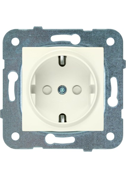 Krem Top Priz Çocuk Korumalı