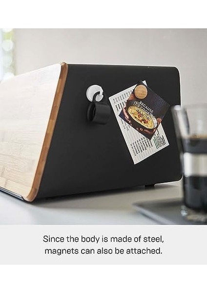 Tower Ekmek Kutusu, Paslanmaz Çelik, Siyah