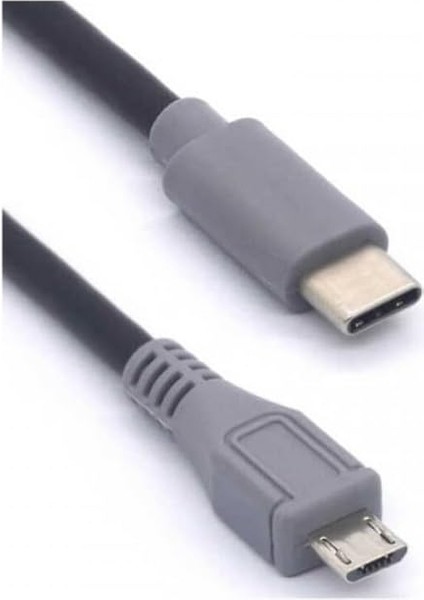 Type-C To Mikro USB Kablosu, USB Tip C - Mikro USB Otg Kablosu Erkek - Erkek Şarj Veri Iletimi, 1 Metre Kablo (ZR797-1M Kablo)