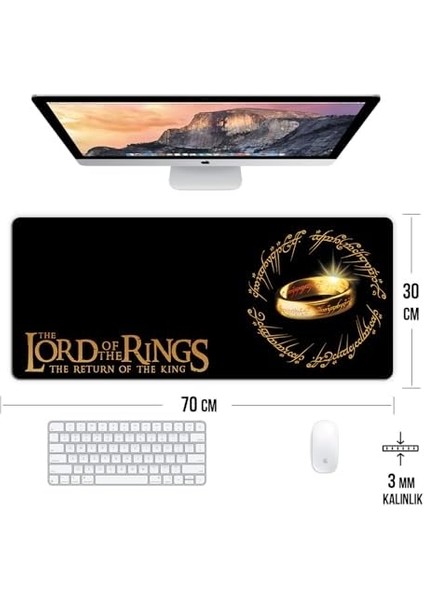 Lotr Yüzüklerin Efendisi Oyun Gaming Klavye Mouse Pad Masa Matı 70X30 cm fiyatları