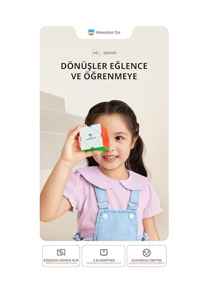 Go Skewb Çıkartmasız Zeka Küpü Sihirli Küp Türkiye Resmi Satıcısı (Gan Üretimidir) modelleri